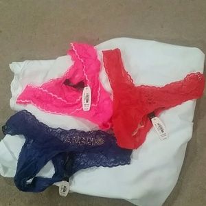 Victoria secret one size lace underwear bundle